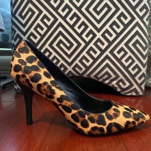 9 West Tatiana Pump - Leopard Calf Hair